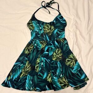 American Apparel Tropical Print Halter Dress